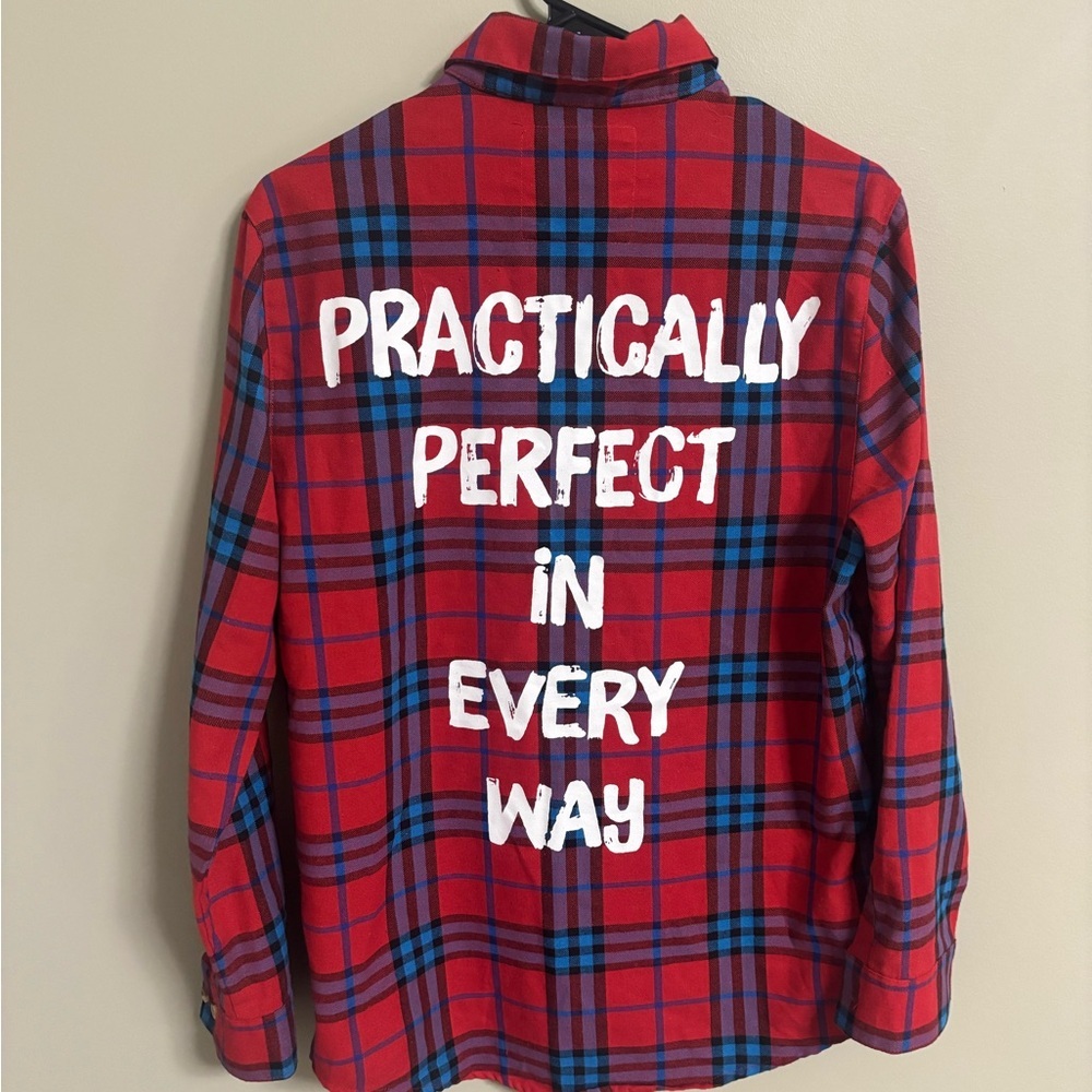 Red Plaid Button Down Shirt